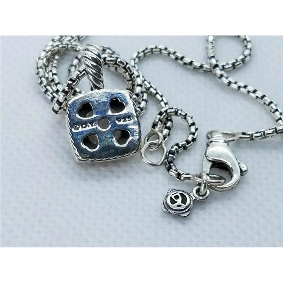 COPY - David Yurman Petite Albion Pendant Necklace with White Topaz & Diamo… - Picture 4 of 4